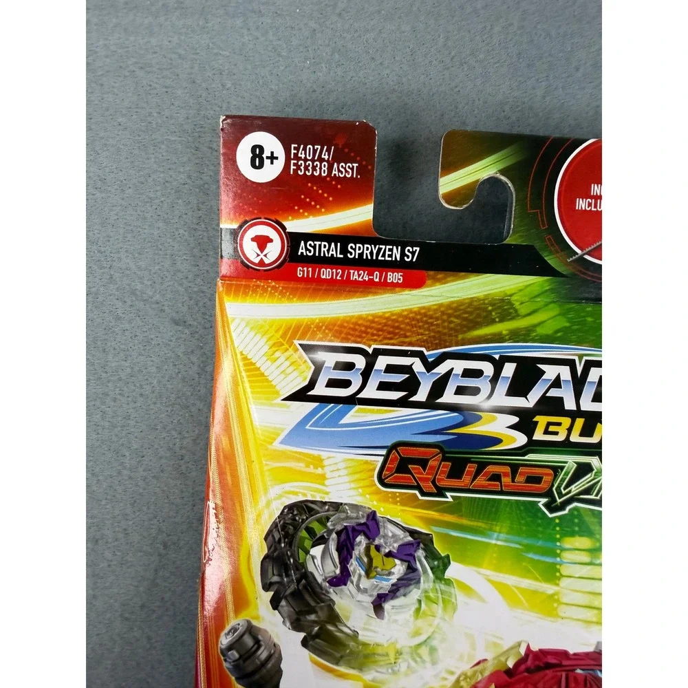 Hasbro‎ Beyblade Burst QuadDrive Astral Spryzen S7 Red 4-in-1 Spinning Top Set